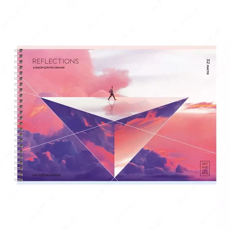 Альбом для рисования 32л., А4, на гребне BG ”Reflecti — 2