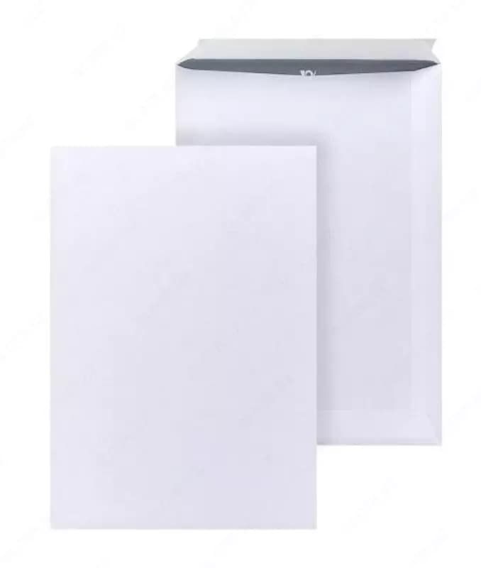 Пакет-конверт С4 229х324, белый, 90 г/м², отрывная лента — 1