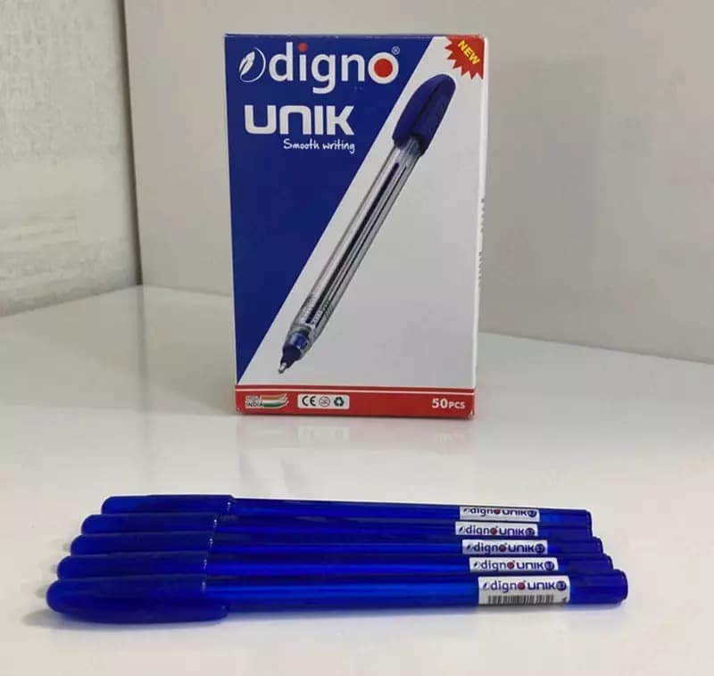 Канцелярская шариковая ручка ”Digno Unik” (синяя, зеленая, красная, черная) — 1