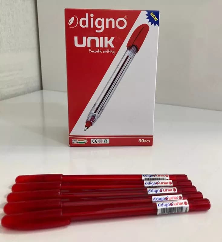 Канцелярская шариковая ручка ”Digno Unik” (синяя, зеленая, красная, черная) — 2
