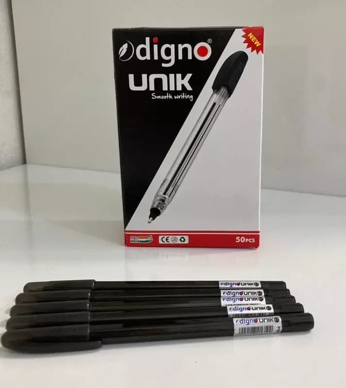 Канцелярская шариковая ручка ”Digno Unik” (синяя, зеленая, красная, черная) — 3