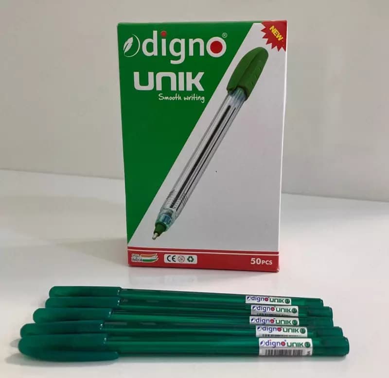 Канцелярская шариковая ручка ”Digno Unik” (синяя, зеленая, красная, черная) — 4