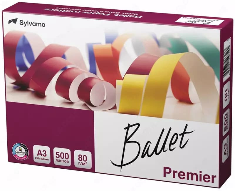 Бумага ксероксная ”Ballet Premier”, A3, 80г/м2 (Арт. - BalletPremA3) 500 листов — 1