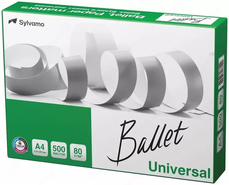Бумага ксероксная ”Ballet Universal”, A4, 80г/м2 (Арт.-BalletUniA4) 500 листов — 1