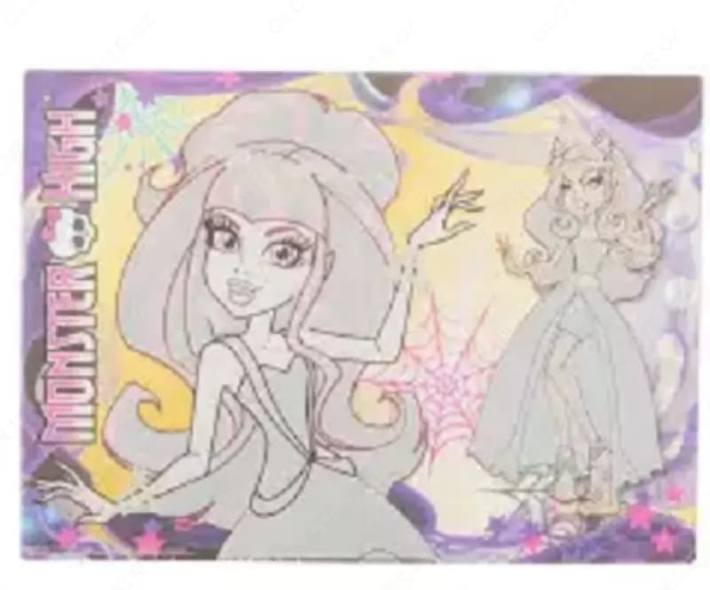 Покрытие-раскраска на стол Centrum Monster High, пластиковая, водная, А3, 43х29 см — 2