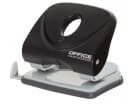 Дырокол OFFICE PRODUCTS на 20 л пластиковый, черный