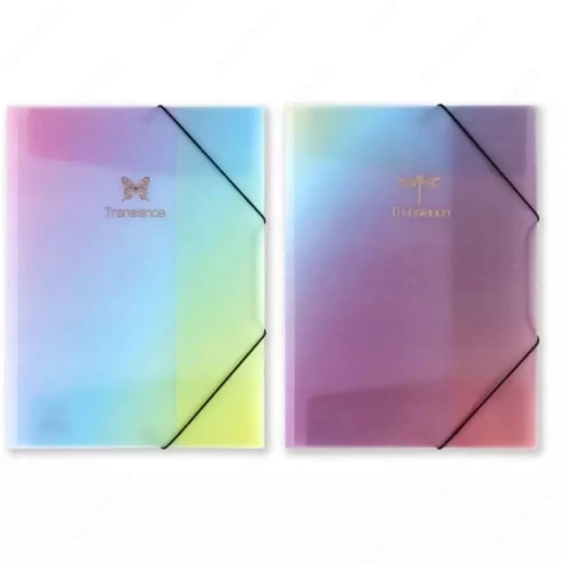 Папка A4 Centrum GLITTER RAINBOW 0.40 мм, на эластичных резинках (ассорти) ПП — 2