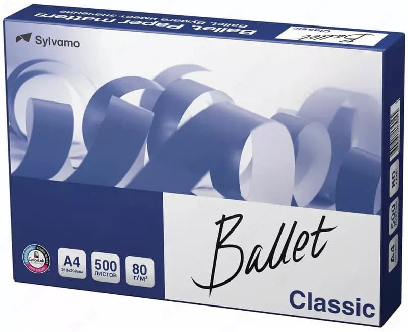 Бумага ксероксная ”Ballet Classic”, A4, 80г/м2 (Арт. - BalletClasA4) 500 листов — 1