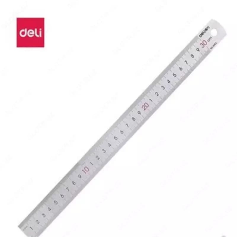Линейка металлическая DELI 8463, 30 см — 2