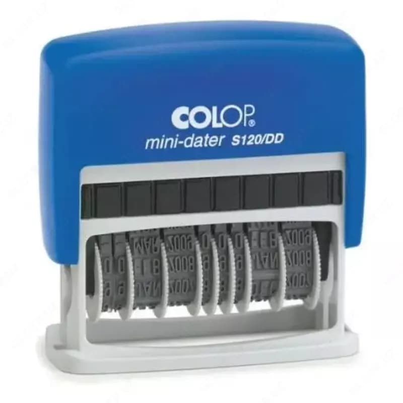 Датер двойной S120/DD D04 анг (сн/сн) Colop — 1