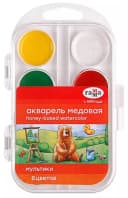Акварель ”Гамма Мультики” медовая, без кисточки (8 цветов) Арт. - 211046_8