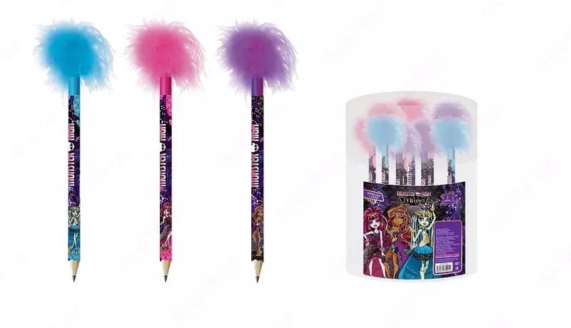 Карандаш НВ Monster High незаточеный, с пушком, Centrum — 1