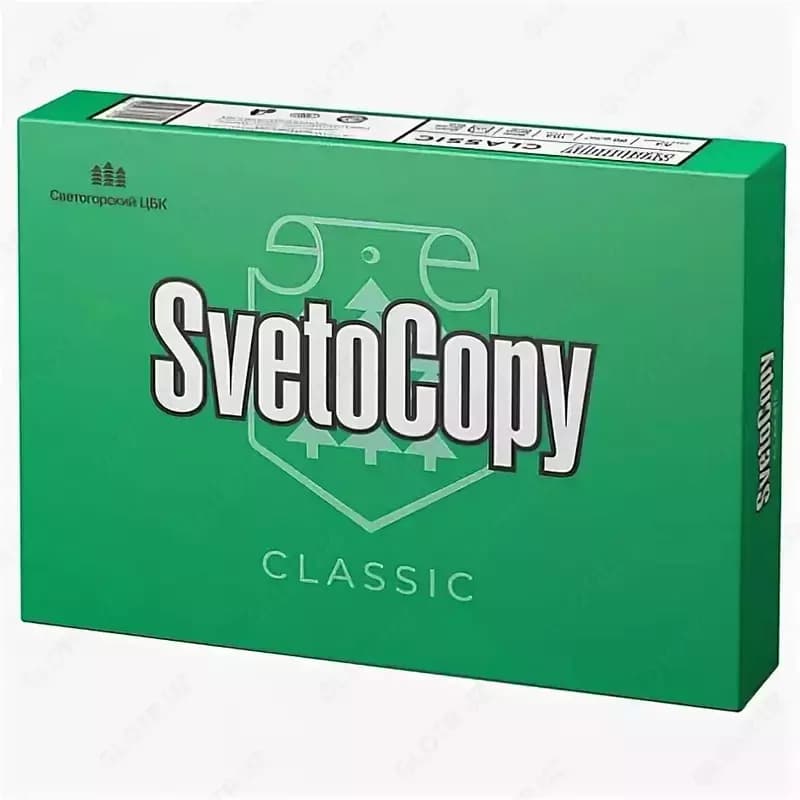 Бумага ксероксная А4 Svetocopy 80гр., 500л., 2,5 кг, класс С — 2