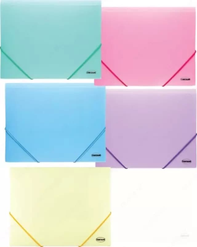 Папка A4 Centrum PASTEL 0.45 мм, на эластичных резинках (ассорти) ПП — 1