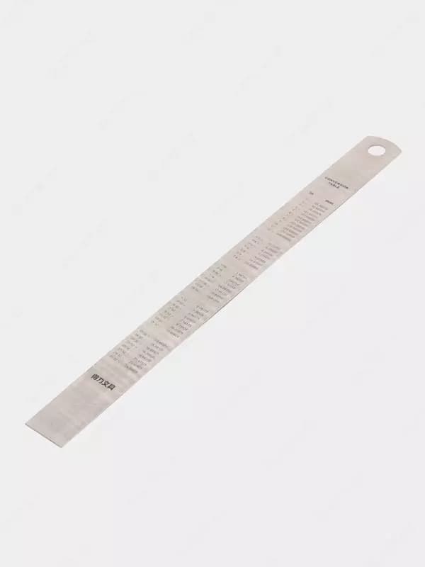 Линейка металлическая DELI 8462, 20 см — 3