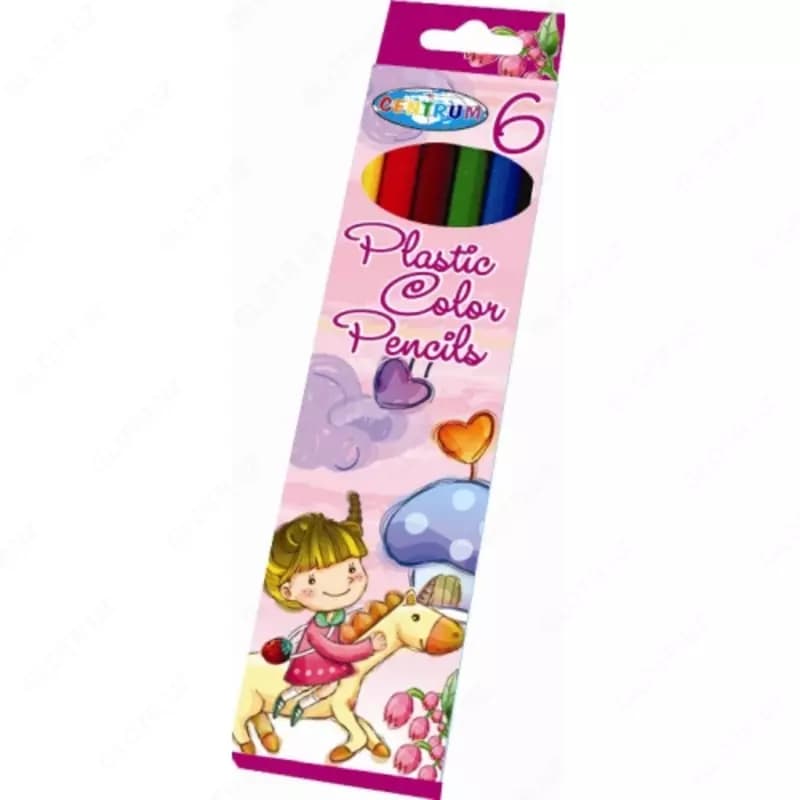 Карандаши цветные UNICORN, 6 цветов, Centrum — 2