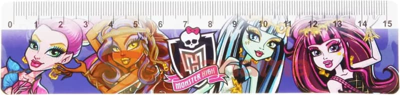 Линейка Centrum Monster High, 15 см/ПВХ упаковка — 2
