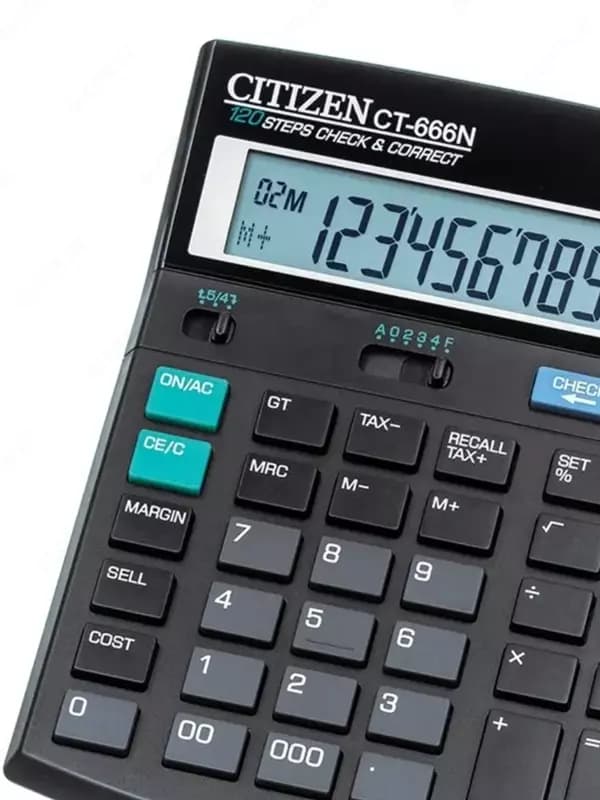 Калькулятор CITIZEN CT-666N 188х142 мм (12-разрядный) — 2