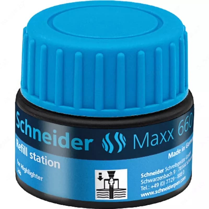 Чернила для текстового маркера Schneider 660, 30 мл, синий — 1