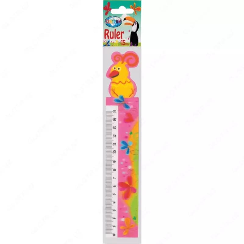 Линейка-закладка для книг 3D GIRAFFE 15х4 см, пластиковая, Centrum — 2