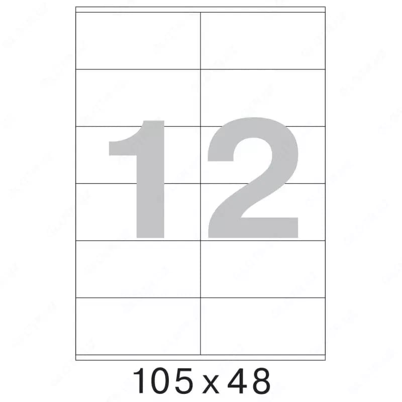Наклейка А4 105х48 мм (самоклеящиеся этикетки) — 2