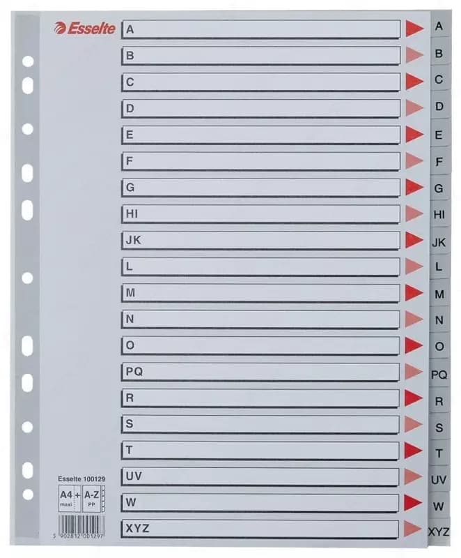 Разделитель А4 ”A-Z” MAXI, пластик — 2