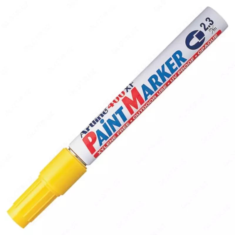 Маркер перманентный PAINT MARKER MEDIUM SIZE ALUMINUM BARREL, желтый — 1