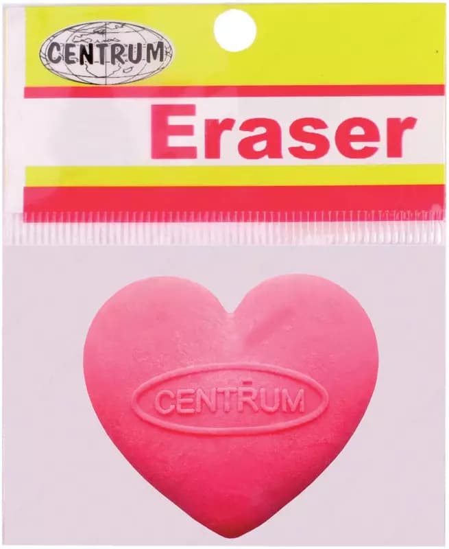 Ластик Centrum ”Сердце”, розовый — 2