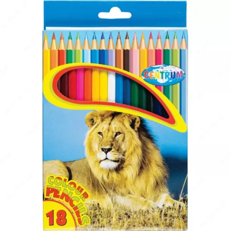 Карандаши цветные ZOO, 18 цветов, Centrum — 1