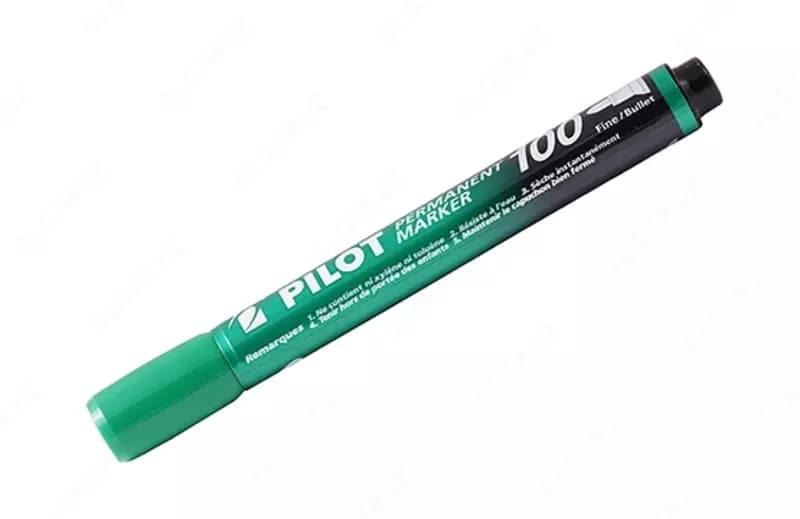 Маркер перманентный PILOT PERMANENT MARKER 100F, GRN (зеленый) — 1