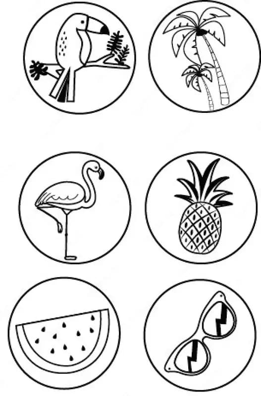 Набор штампиков Centrum ”Flamingo”, 6 шт — 3