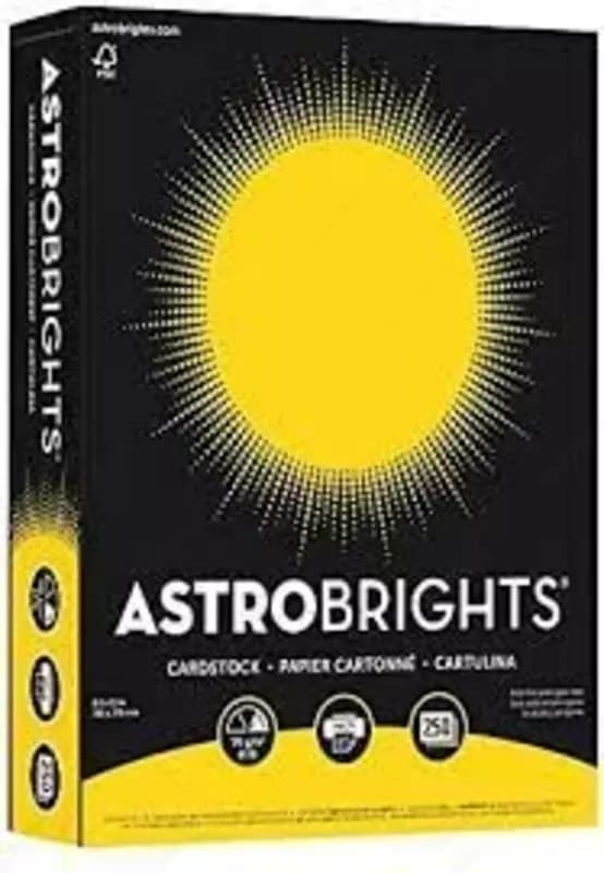 Бумага Astrobrights® Lift-Off Lemon™ Smooth 176 г/м², 660х1016 мм — 3