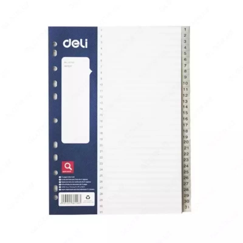 Разделитель ”1-31” 38158 Deli пластиковый (ср) — 1