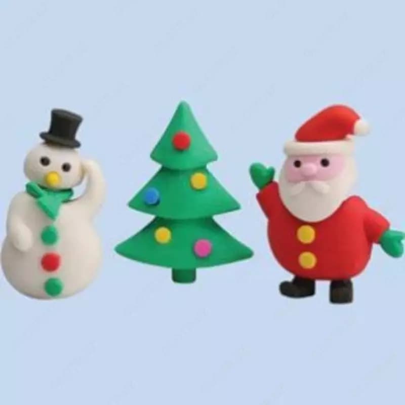 Ластик Centrum New Year, синтетический каучук, ассорти — 1