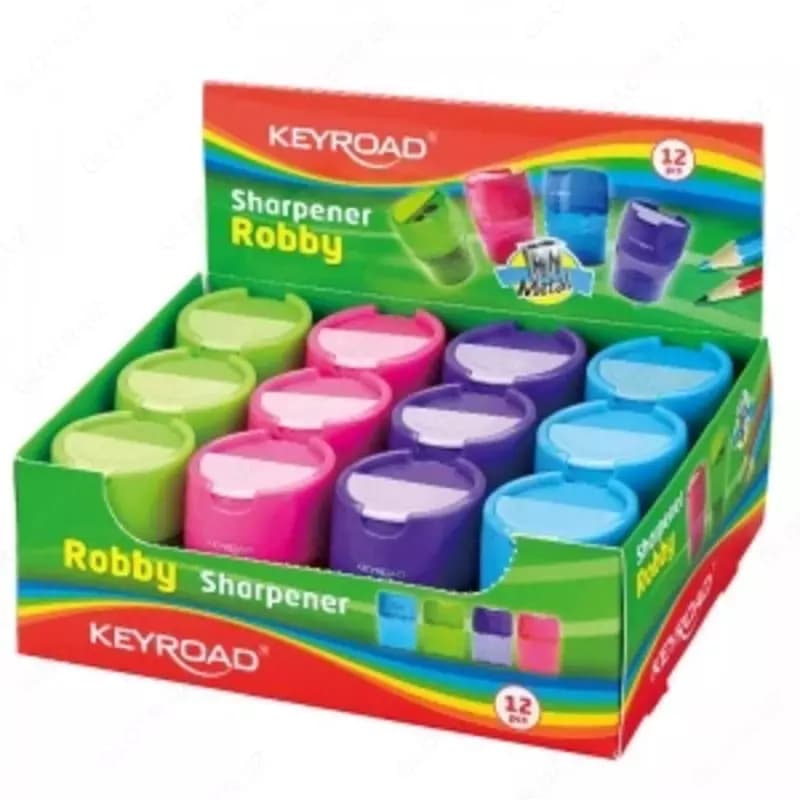Точилка KEYROAD ROBBY, ассорти — 2