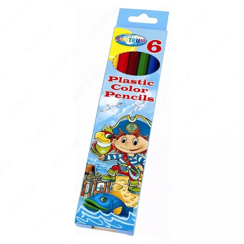Карандаши цветные PIRATE, 6 цветов, Centrum — 1