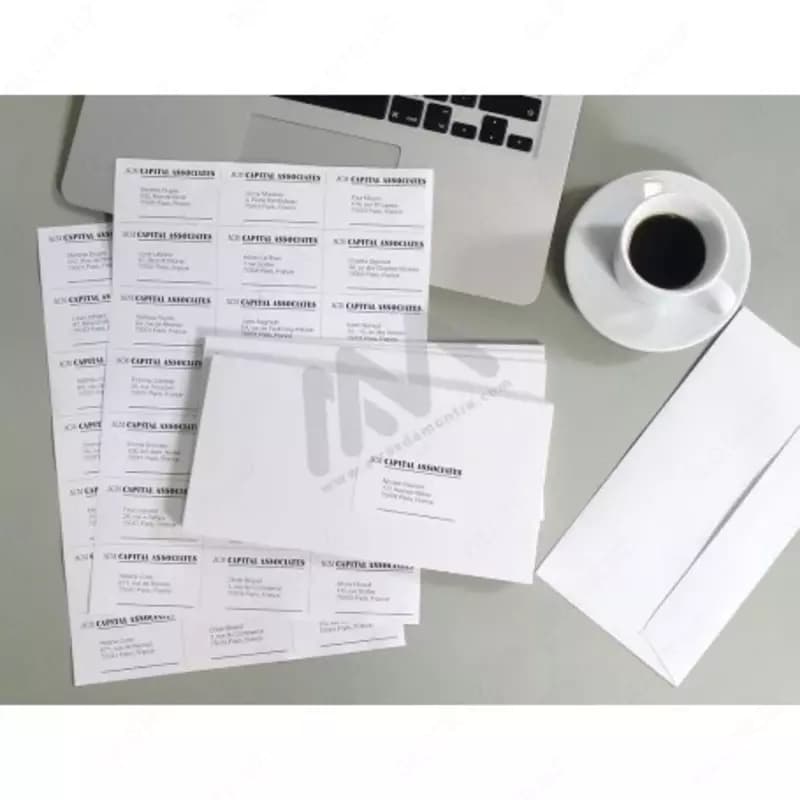 Наклейка Q-CONNECT А4 38х21,2 мм, упаковка 100 л — 2