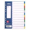 Разделитель А4 ”1-12” Deli 5725 пластиковый