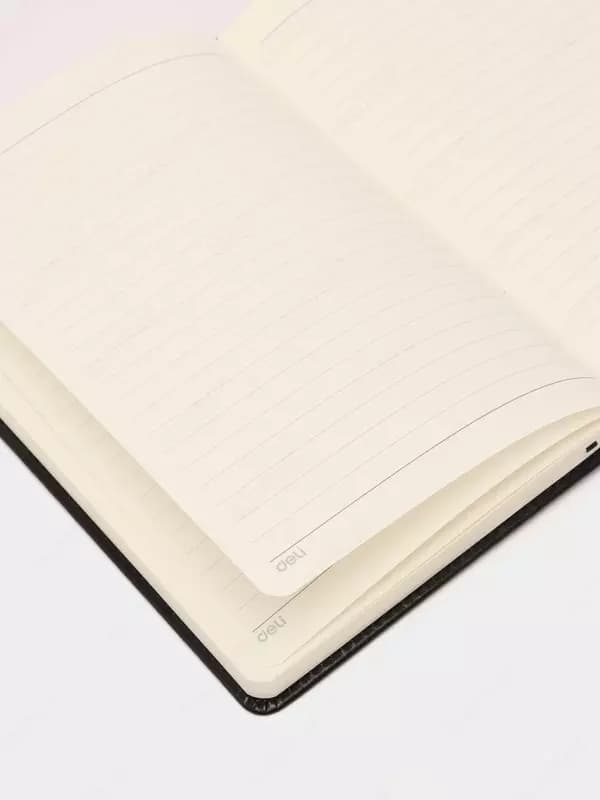 Книжка записная Deli, формат А5, черная — 4