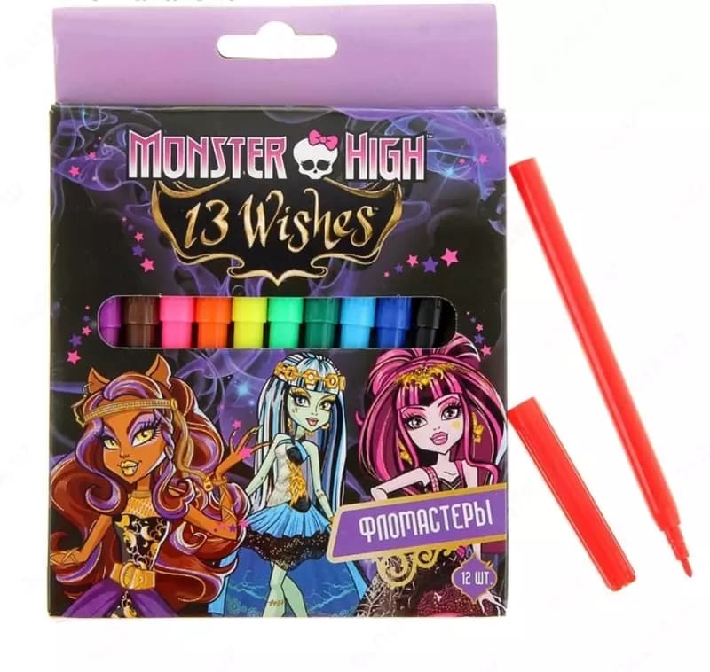 Фломастеры Monster High Centrum, 12 цветов — 1