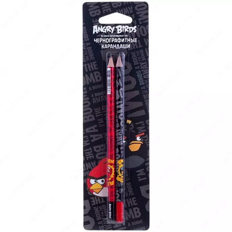 Карандаш НВ Angry Birds заточенный с цветным ластиком, в коробке — 2
