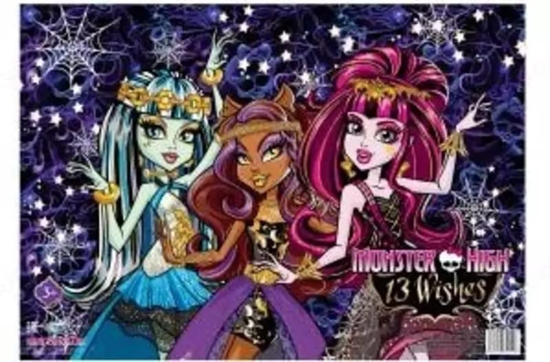 Покрытие на стол пластиковое Monster high А4 0.45 мм, Centrum, ассорти — 1
