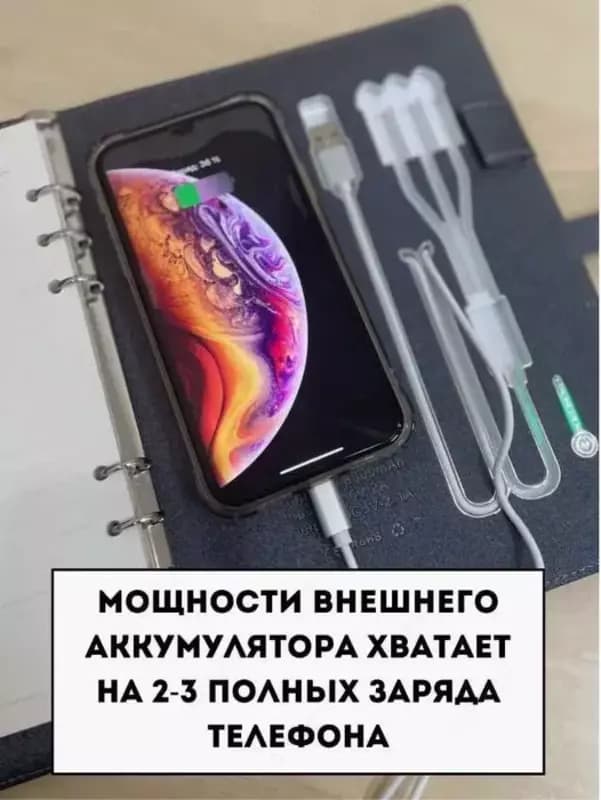 Блокнот-с Power Bank 8000 мАч A5 Сменные листы — 2