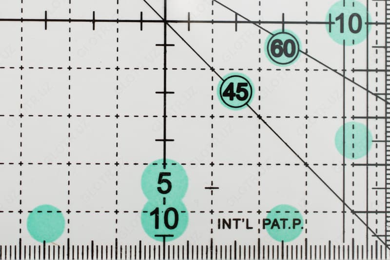 Линейка для пэчворка Aurora 15х15 см — 2