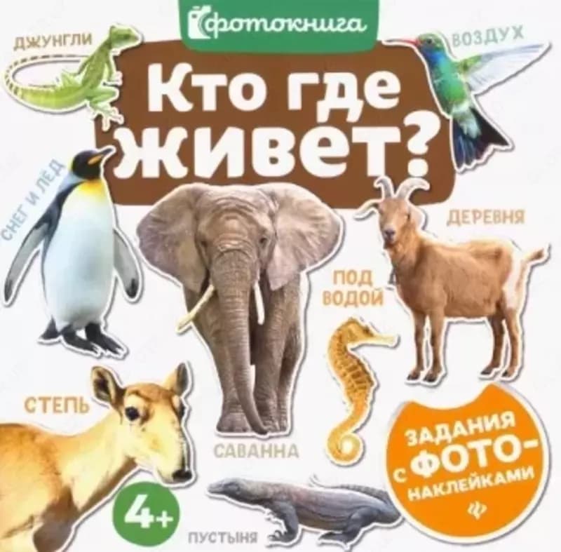 Фотокнига для детей ”Из чего сделано?”, ”Какого цвета?”, ”Кто где живет?” — 3