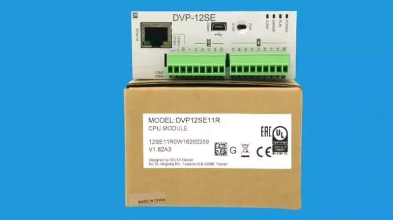PLC-контроллер ”Delta” DVP12SE11T (8DI, 4DO, NPN, 24V DC, Ethernet) — 2