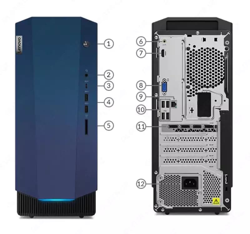 Компьютеры Lenovo IdeaCentre Gaming 5 14IOB6 (Core i5-11400F/ DDR4 8GB/ SDD 256GB/ 6GB GeForce RTX3060/Windows) — 1