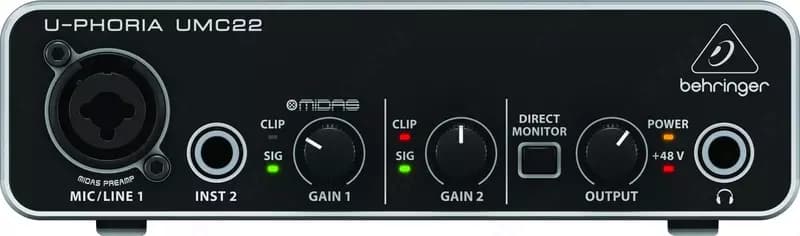 Звуковая карта Behringer UMC22 — 3