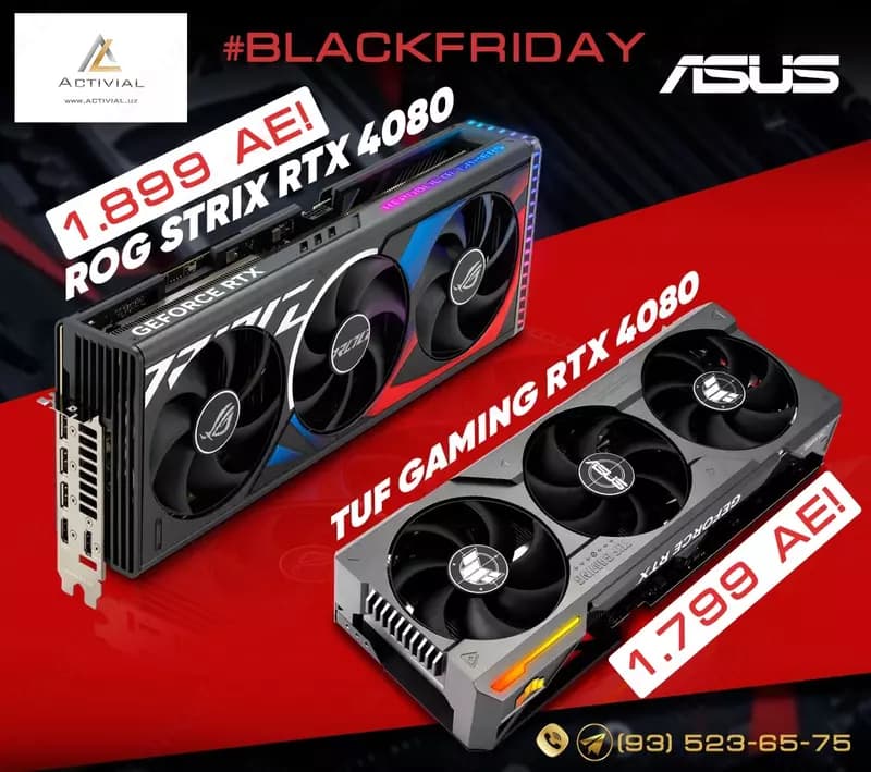 Видеокарта Asus Geforce RTX 4080 GDDR6X — 2