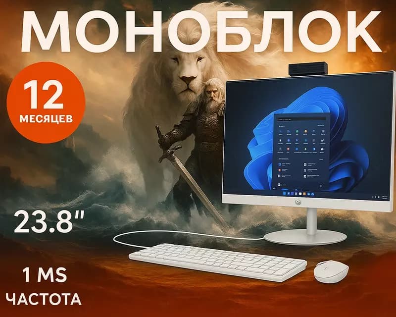 Моноблок HP ProOne 240 G10 | Shell White | AH Stand — 1